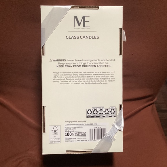 Modern Expressions 3 Piece Soy Blend Glass Candles NEW - Picture 7 of 13